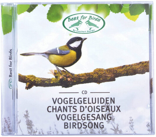 CD vogelgeluiden 14,3 x 18 cm blauw