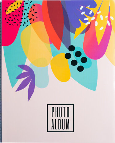 fotoalbum Abstract Summer paperback 13 x 20 cm beige