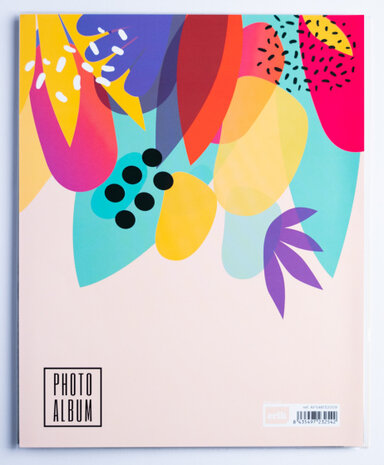 fotoalbum Abstract Summer paperback 13 x 20 cm beige