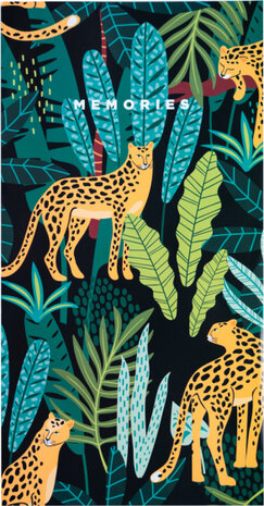 fotoalbum Leopard paperback 10 x 15 cm zwart