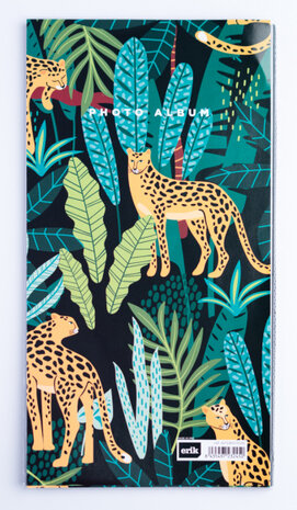 fotoalbum Leopard paperback 10 x 15 cm zwart