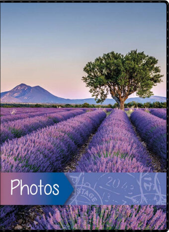 insteekalbum Viaggio 10 x 15 cm paars/zwart 40 foto&#039;s