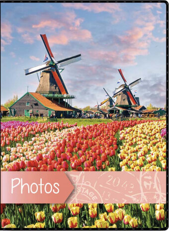 insteekalbum Viaggio 10 x 15 cm rood/zwart 40 foto&#039;s
