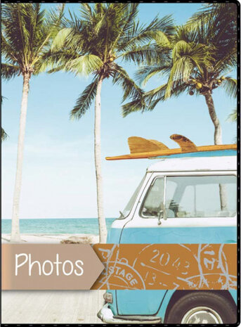 insteekalbum Viaggio 10 x 15 cm lichtblauw/zwart 40 foto&#039;s