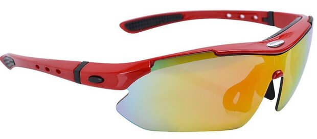sportbril Contra unisex rood one size