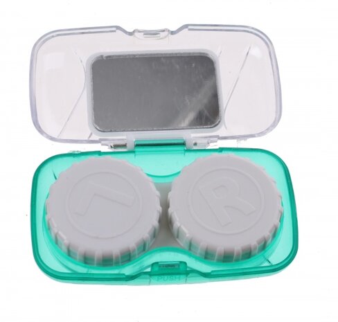 contactlenzendoosje reisset groen