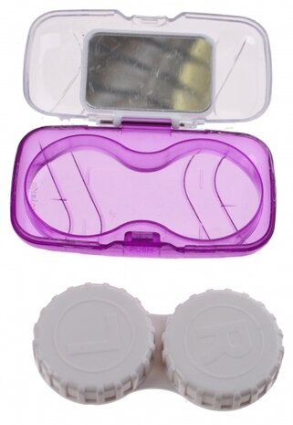 contactlenzendoosje reisset paars