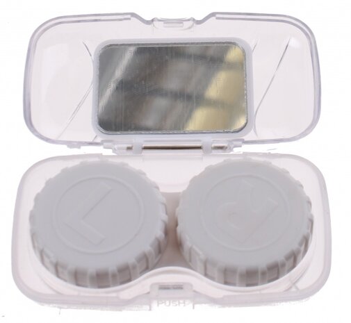 contactlenzendoosje reisset transparant