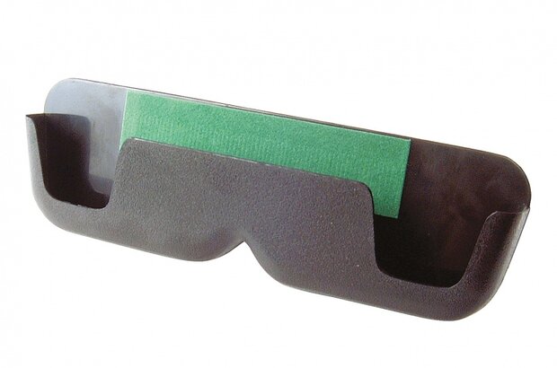 brilhouder zelfklevend 17 x 5 cm zwart