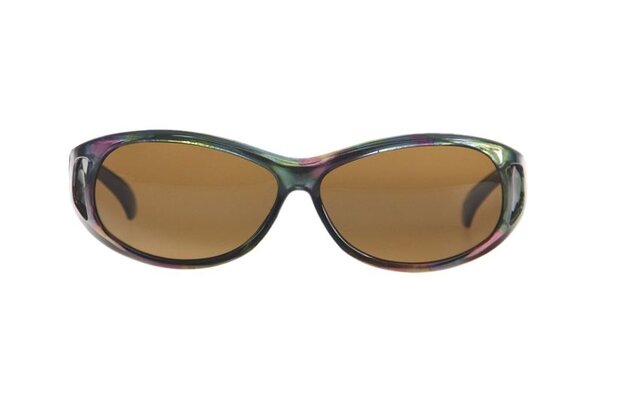 overzetzonnebril groen dames met bruine lens Vz0007po