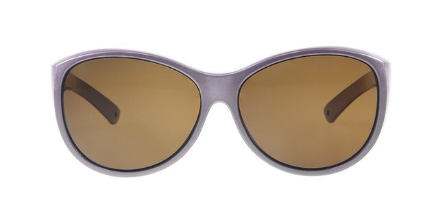 overzetzonnebril metallic lila dames met bruine lens Vz0034pm
