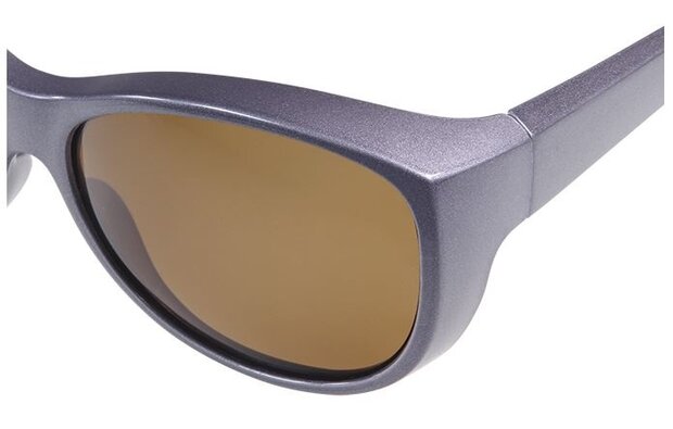 overzetzonnebril metallic lila dames met bruine lens Vz0034pm