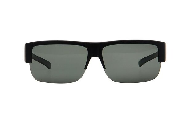 overzetzonnebril zwart unisex met grijze lens VZ0025A
