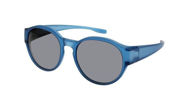 overzetzonnebril blauw unisex met grijze lens VZ0039M2