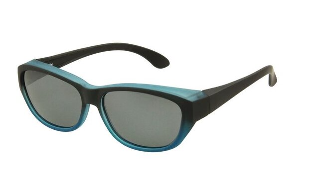 overzetzonnebril blauw dames met grijze lens Vz0027lv