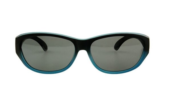overzetzonnebril blauw dames met grijze lens Vz0027lv
