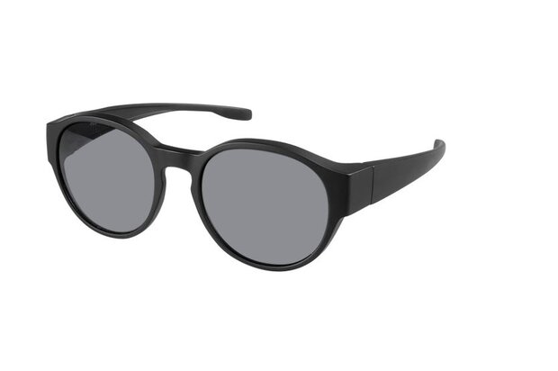 overzetzonnebril zwart unisex met grijze lens VZ0039A