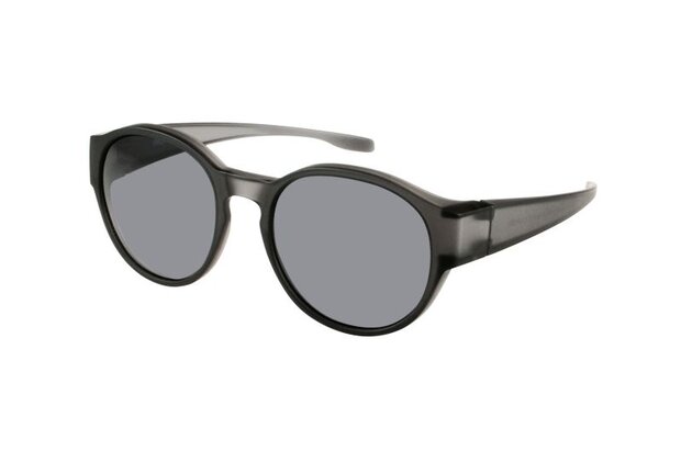 overzetzonnebril grijs unisex met grijze lens VZ0039M1