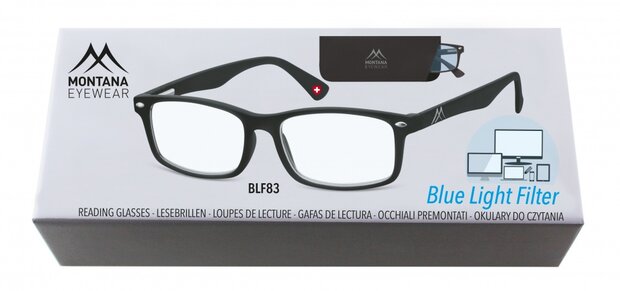 leesbril blauwlichtfilter zwart sterkte +0,00 (blfbox83)