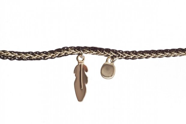 brilkoord 75 cm goud/bruin (CWI1705)