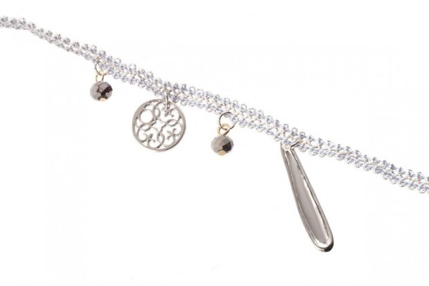 brilkoord 75 cm zilver (CWI1709)