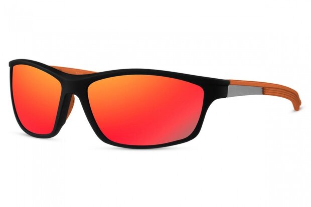 sportzonnebril unisex cat.3 oranje/zwart (CWI5005)