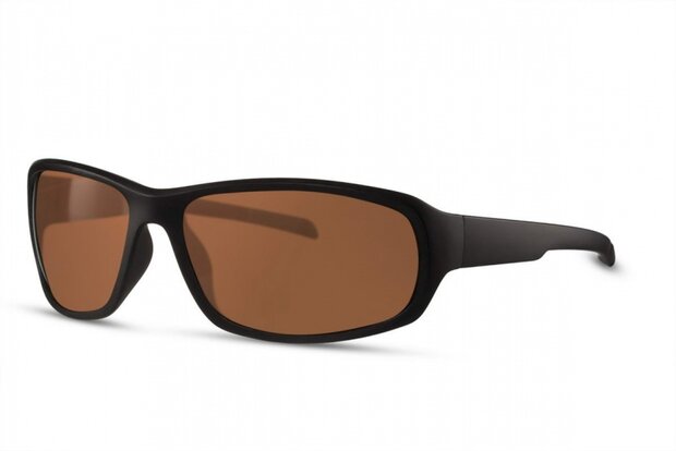 sportzonnebril unisex cat.3 zwart/bruin (CWI5008)