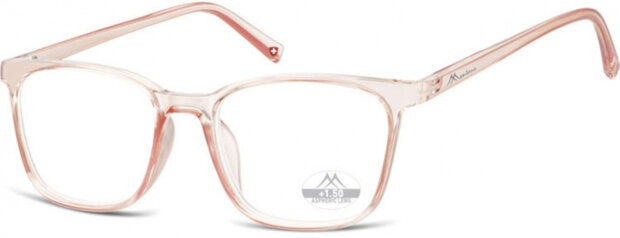 leesbril HMR56 roze/transparant sterkte +2.50