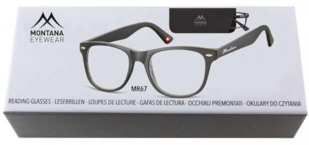 leesbril MR67 zwart sterkte +1.50