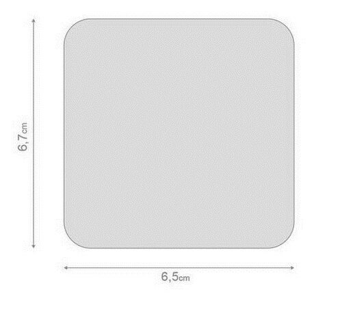 contactlenshouder Emoji 6,7 x 6,5 cm groen