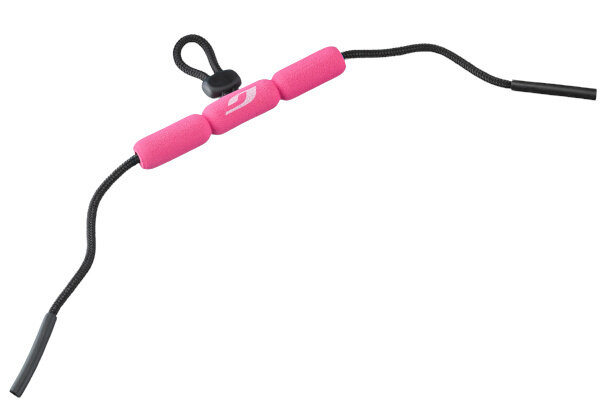 brillenkoord drijvend 47 cm rubber/polyester roze