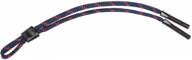 brillenkoord 5,5 mm opening 55 cm viscose blauw/rood