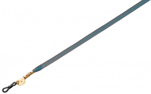 brillenkoord 6 mm opening 55 cm viscose blauw