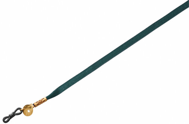 brillenkoord 6 mm opening 55 cm viscose groen