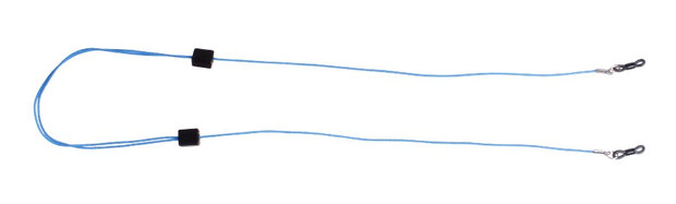 brillenkoord Clfx 65 cm polyester blauw/zwart