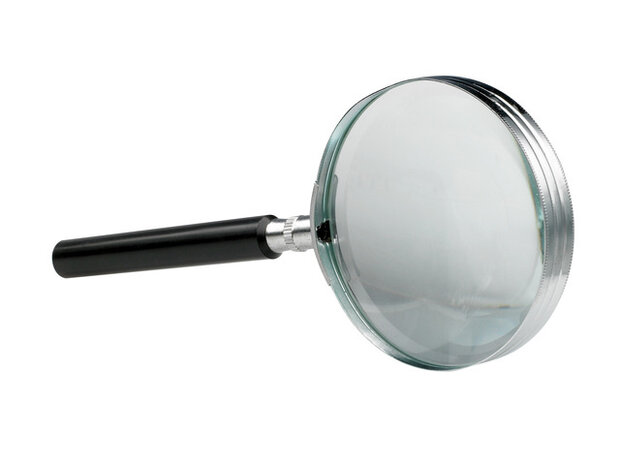handloep 75 mm factor 3 aluminium/glas zwart/zilver