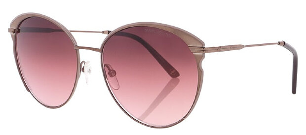 zonnebril DHS231 rond cat. 3 staal/glas roze