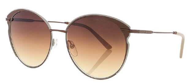 zonnebril DHS231 rond cat. 3 staal/glas bruin
