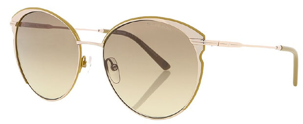 zonnebril DHS231 rond cat. 3 staal/glas goud
