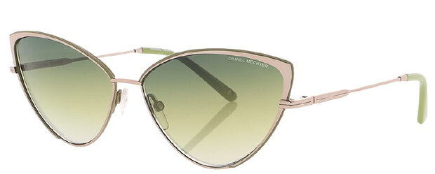 zonnebril DHS232 cat-eye cat. 3 staal/glas groen