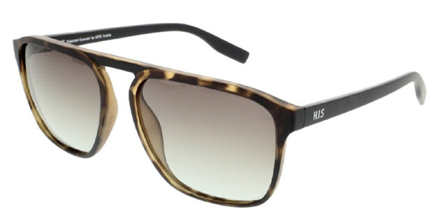 zonnebril 08114 unisex vierkant cat.3 aluminium bruin/grijs