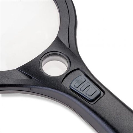 steelloep AS-95 led 2x/7x - 110mm acryl zwart