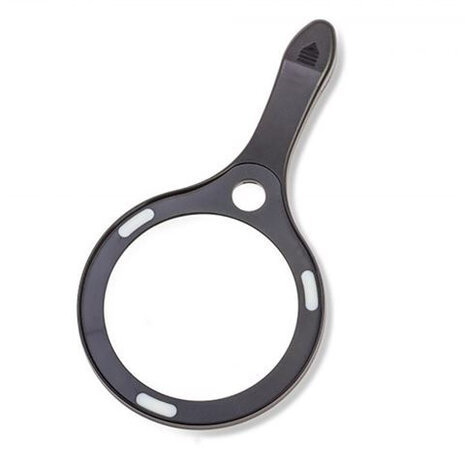 steelloep AS-95 led 2x/7x - 110mm acryl zwart