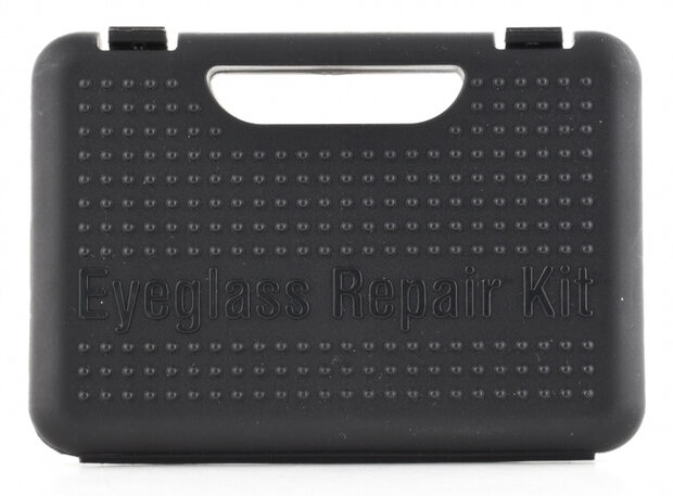 reparatieset brillen 13 x 7,6 cm zwart 17-delig