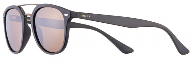 zonnebril Miller unisex cat.3 aviator zwart/bruin