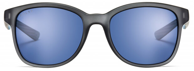 zonnebril Soledad unisex cat.3 vierkant zwart/blauw