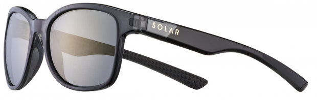 zonnebril Soledad unisex cat.3 vierkant zwart/grijs