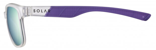 zonnebril Soledad unisex cat.3 vierkant transparant/grijs
