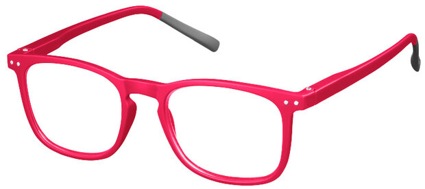 leesbril SLR02 unisex acryl rood sterkte +3,00