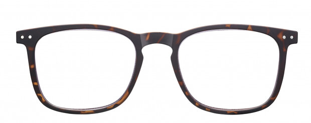 leesbril SLR02 unisex acryl zwart/bruin sterkte +3,00